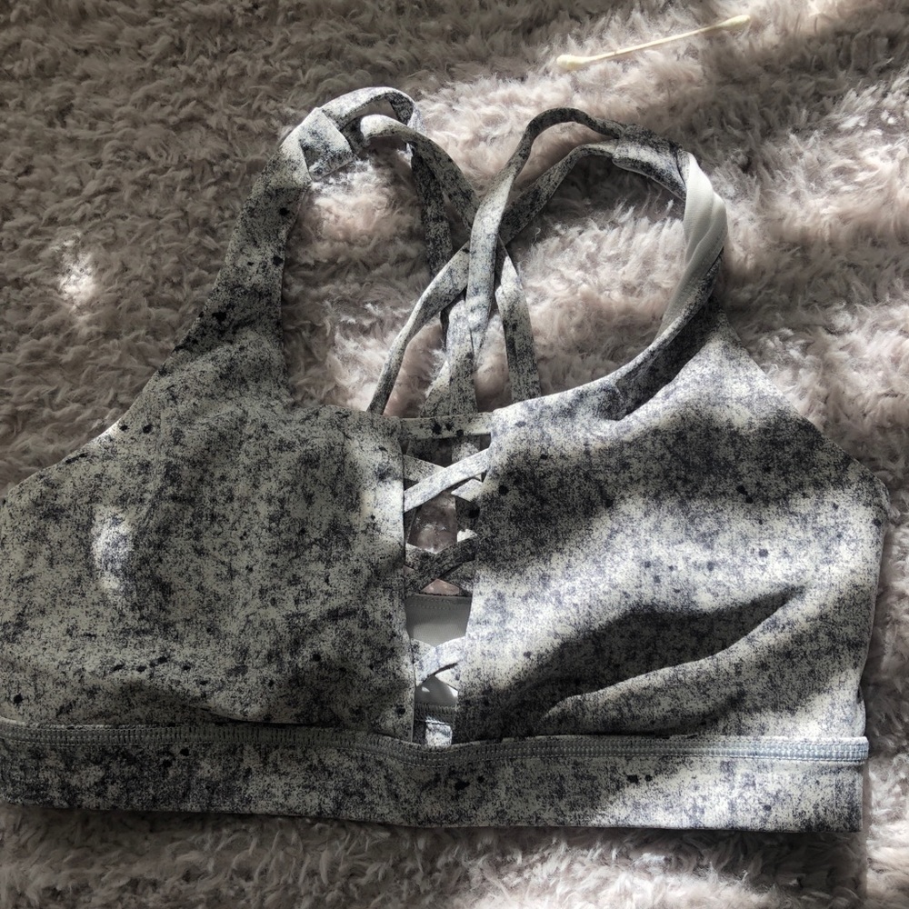 LULULEMON SPLATTER GREY BRA